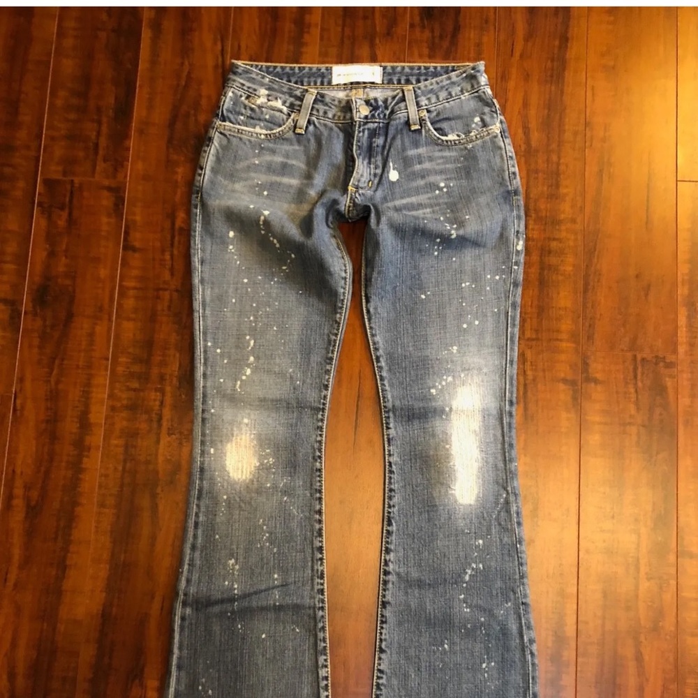PAPER DENIM & CLOTH sz 26 Distressed DESTROYED Blue Denim Jeans - Picture 3 of 11